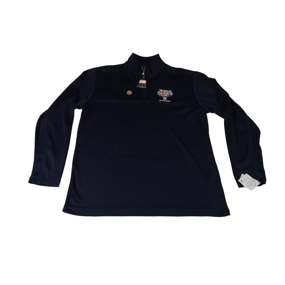 NY Yankees World Series Champions 2009 Performance 1/4 Zip Pullover Men's Larged